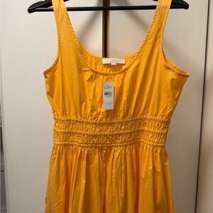 LOFT Sunlit Orange Sleeveless Dress